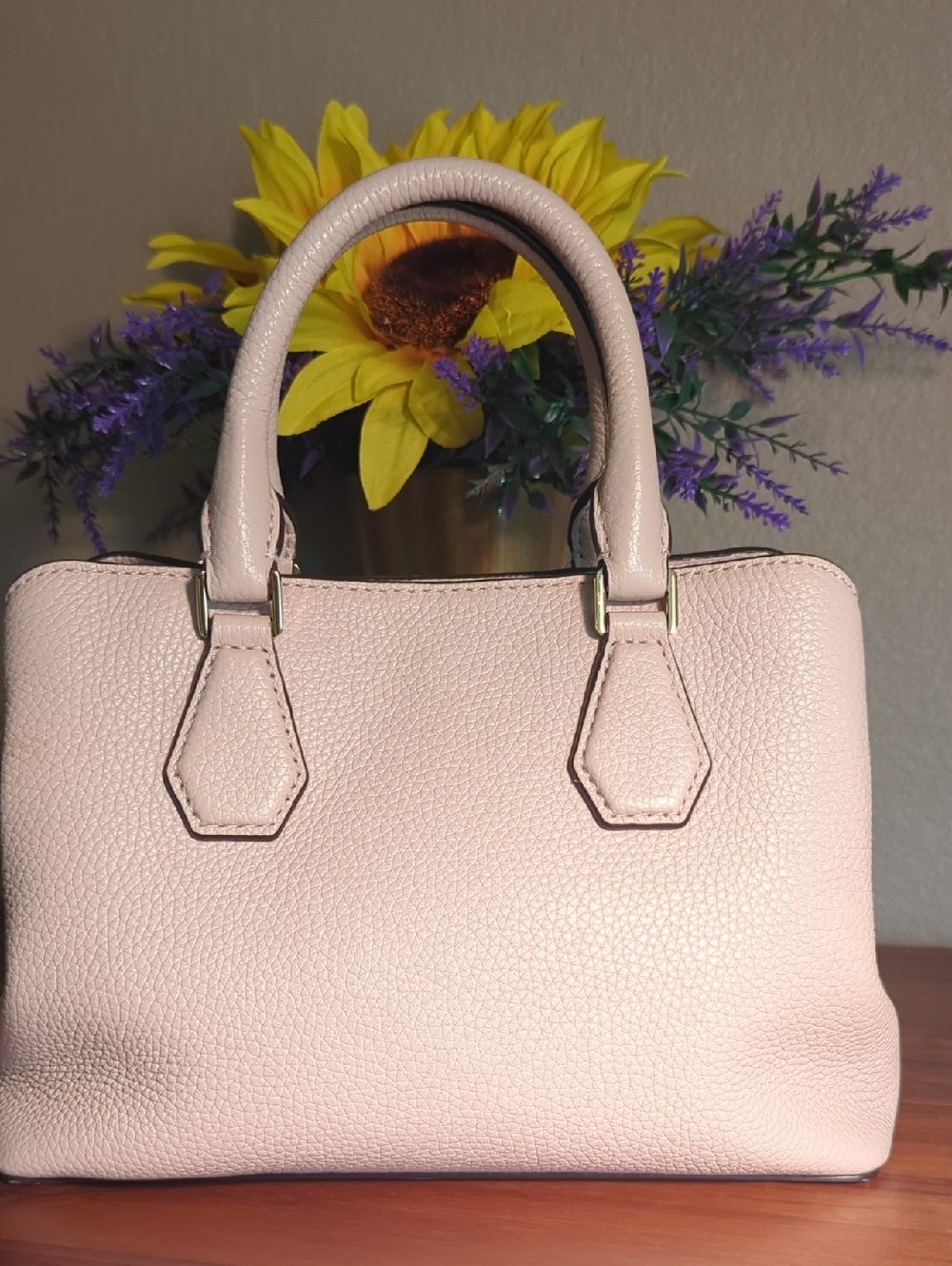 Michael Michael Kors Camille Small Leather Satchel - Soft Pink - Picture 4 of 14
